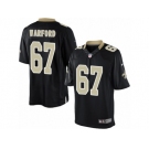 Men's Nike New Orleans Saints #67 Larry Warford Limited Black Team Color NFL Jersey