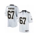 Men's Nike New Orleans Saints #67 Larry Warford Limited White NFL Jersey