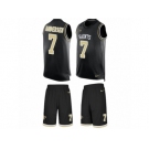 Men's Nike New Orleans Saints #7 Morten Andersen Limited Black Tank Top Suit NFL Jersey