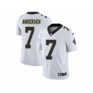 Men's Nike New Orleans Saints #7 Morten Andersen Vapor Untouchable Limited White NFL Jersey