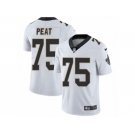 Men's Nike New Orleans Saints #75 Andrus Peat Vapor Untouchable Limited White NFL Jersey