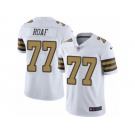 Men's Nike New Orleans Saints #77 Willie Roaf Limited White Rush NFL Jersey