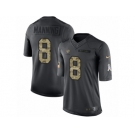 Men's Nike New Orleans Saints #8 Archie Manning Limited Black 2016 Salute to Service NFL Jersey