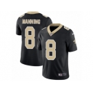 Men's Nike New Orleans Saints #8 Archie Manning Vapor Untouchable Limited Black Team Color NFL Jersey