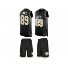 Men's Nike New Orleans Saints #89 Josh Hill Limited Black Tank Top Suit NFL Jerse