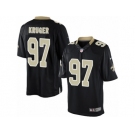 Men's Nike New Orleans Saints #97 Paul Kruger Limited Black Team Color NFL Jersey