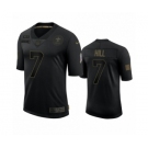 New Orleans Saints #7 Taysom Hill Black 2020 Salute to Service Limited Jersey