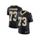 Nike New Orleans Saints #73 Rick Leonard Black Team Color Men Stitched NFL Vapor Untouchable Limited Jersey