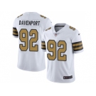 Nike New Orleans Saints #92 Marcus Davenport White Men Stitched NFL Limited Rush Jersey