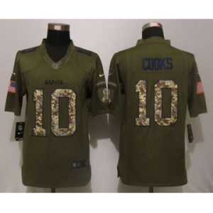 nike nfl jerseys new orleans saints #10 cooks army green[nike Limited Salute To Service]