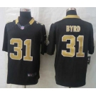 nike nfl jerseys new orleans saints #31 byrd black[nike limited]