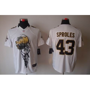 nike nfl jerseys new orleans saints #43 sproles white[helmet tri-blend limited]