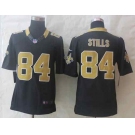 nike nfl jerseys new orleans saints #84 stills black[nike Limited]