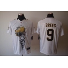 nike nfl jerseys new orleans saints #9 brees white[helmet tri-blend limited]