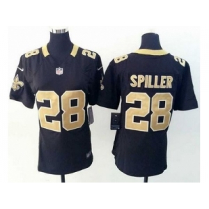 Nike Women New Saints #28 C.J. Spiller Black Team Color Stitched Jerseys