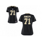 Women New Orleans Saints #71 Ryan Ramczyk Nike Black 2017 Draft Pick Game Jersey