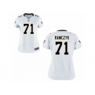 Women New Orleans Saints #71 Ryan Ramczyk Nike White 2017 Draft Pick Game Jersey