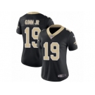 Women Nike New Orleans Saints #19 Ted Ginn Jr Black Team Color Vapor Untouchable Limited Player NFL Jersey