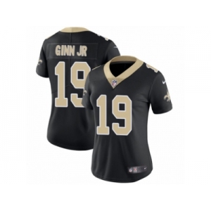 Women Nike New Orleans Saints #19 Ted Ginn Jr Black Team Color Vapor Untouchable Limited Player NFL Jersey