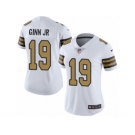 Women Nike New Orleans Saints #19 Ted Ginn Jr Limited White Rush NFL Jersey