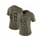 Women Nike New Orleans Saints #48 Vonn Bell Limited Olive 2017 Salute to Service NFL Jersey