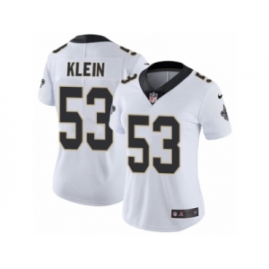 Women Nike New Orleans Saints #53 A.J. Klein White Vapor Untouchable Limited Player NFL Jersey