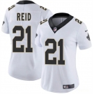 Women's New Orleans Saints #21 Justin Reid White 2025 Vapor Stitched  Jersey