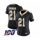 Women's New Orleans Saints #21 Patrick Robinson Black Team Color Vapor Untouchable Limited Player 100th Season Football Jersey