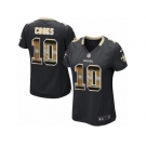 Women's Nike New Orleans Saints #10 Brandin Cooks Limited Black Strobe NFL Jersey