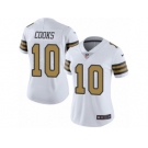 Women's Nike New Orleans Saints #10 Brandin Cooks Limited White Rush NFL Jersey