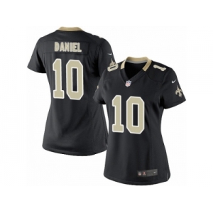 Women's Nike New Orleans Saints #10 Chase Daniel Limited Black Team Color NFL Jersey