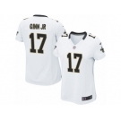 Women's Nike New Orleans Saints #17 Ted Ginn Jr Limited White NFL Jersey