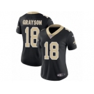 Women's Nike New Orleans Saints #18 Garrett Grayson Vapor Untouchable Limited Black Team Color NFL Jersey