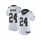 Women's Nike New Orleans Saints #24 Sterling Moore Vapor Untouchable Limited White NFL Jersey