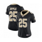 Women's Nike New Orleans Saints #25 Eli Apple Black Team Color Vapor Untouchable Limited Player NFL Jersey