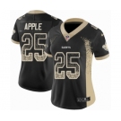 Women's Nike New Orleans Saints #25 Eli Apple Limited Black Rush Drift Fashion NFL Jersey