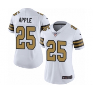 Women's Nike New Orleans Saints #25 Eli Apple Limited White Rush Vapor Untouchable NFL Jersey