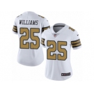 Women's Nike New Orleans Saints #25 P. J. Williams Limited White Rush NFL Jersey