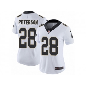 Women's Nike New Orleans Saints #28 Adrian Peterson Vapor Untouchable Limited White NFL Jersey