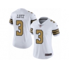 Women's Nike New Orleans Saints #3 Will Lutz Limited White Rush NFL Jersey