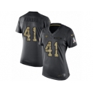 Women's Nike New Orleans Saints #41 Alvin Kamara Limited Black 2016 Salute to Service NFL Jersey