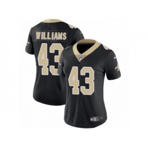 Women's Nike New Orleans Saints #43 Marcus Williams Limited Black Team Color NFL Jersey