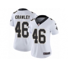 Women's Nike New Orleans Saints #46 Ken Crawley Vapor Untouchable Limited White NFL Jersey