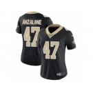 Women's Nike New Orleans Saints #47 Alex Anzalone Vapor Untouchable Limited Black Team Color NFL Jersey