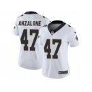 Women's Nike New Orleans Saints #47 Alex Anzalone Vapor Untouchable Limited White NFL Jersey