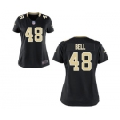 Women's Nike New Orleans Saints #48 Vonn Bell Black Team Color NFL Jersey