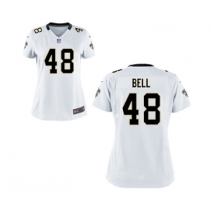 Women's Nike New Orleans Saints #48 Vonn Bell White NFL Jersey