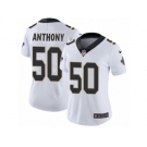 Women's Nike New Orleans Saints #50 Stephone Anthony Vapor Untouchable Limited White NFL Jersey