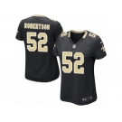 Women's Nike New Orleans Saints #52 Craig Robertson Game Black Team Color NFL Jersey