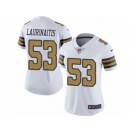 Women's Nike New Orleans Saints #53 James Laurinaitis Limited White Rush NFL Jersey